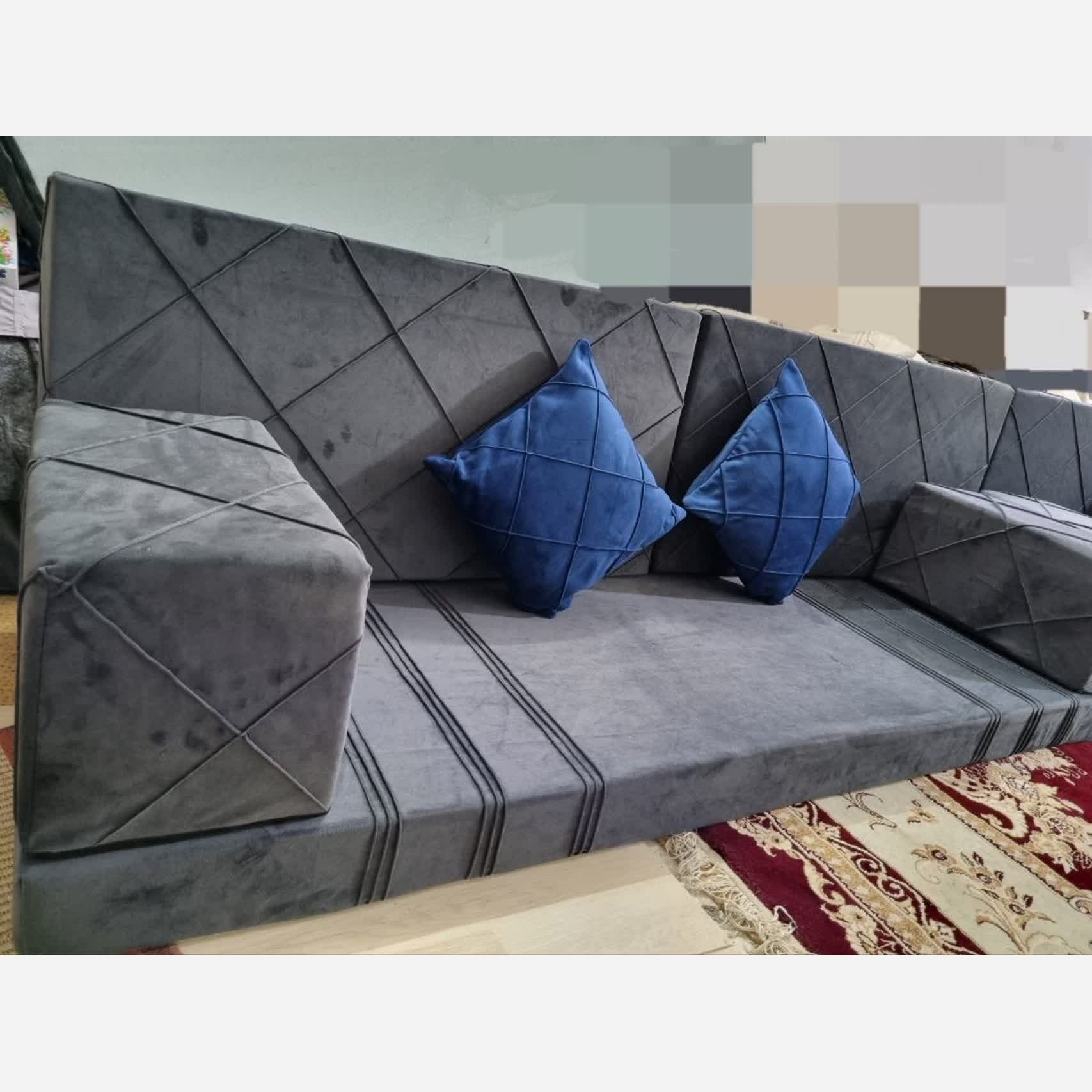 مبل عربی هفت تکه دو متری با تشک ابر سرد 10 سانت