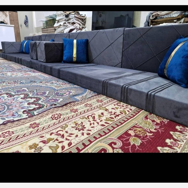مبل عربی هفت تکه دو متری با تشک ابر سرد 10 سانت